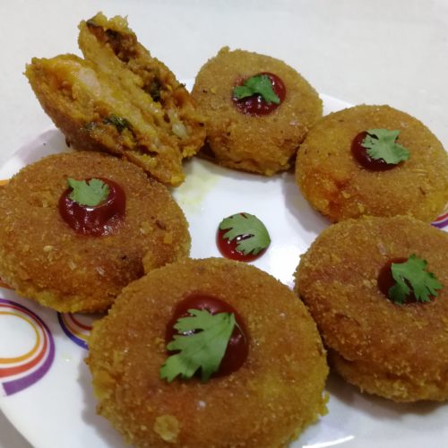 Aloo keema cutlet