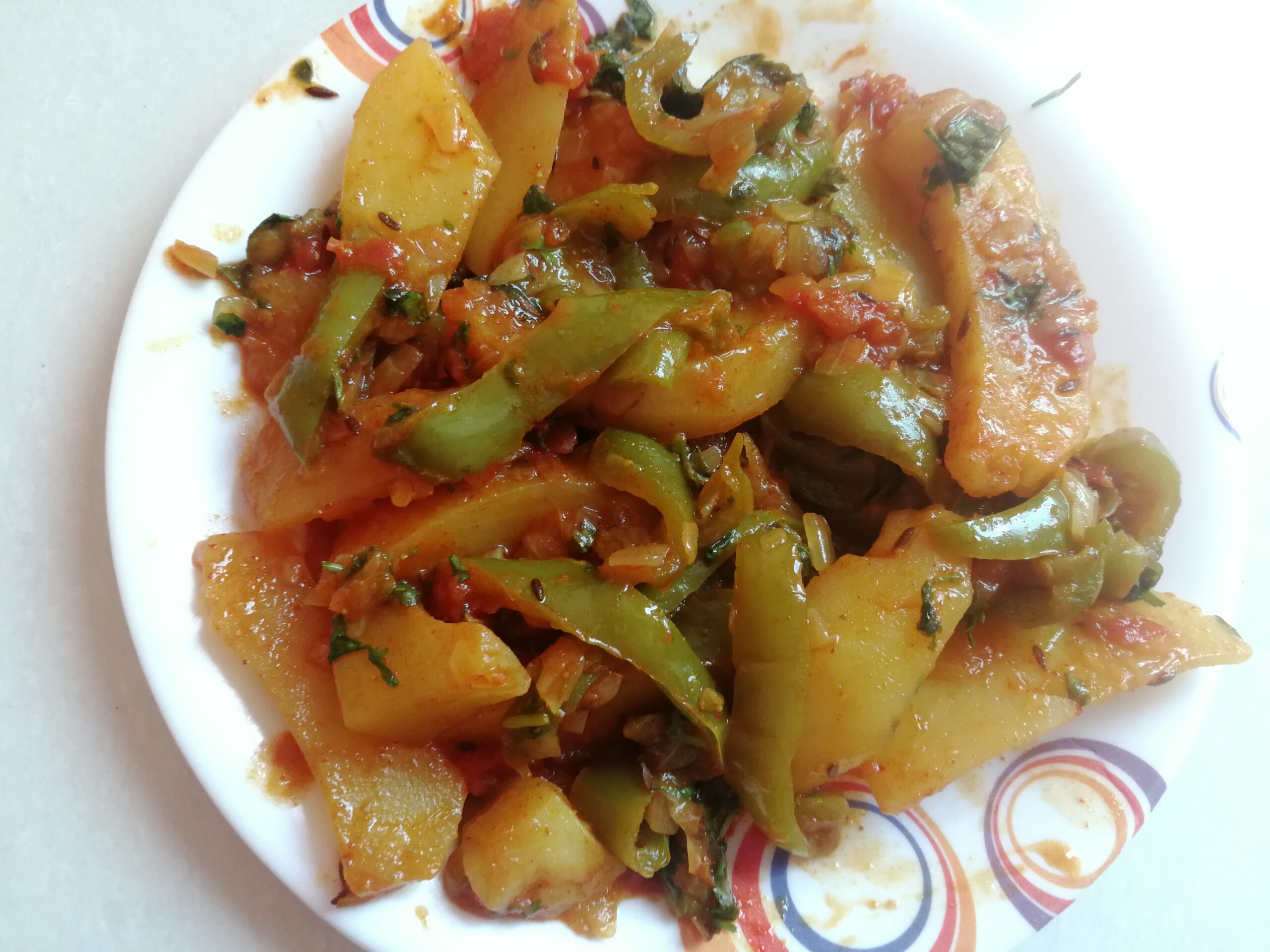 Aloo Capsicum |Potato Capsicum|aloo shimla