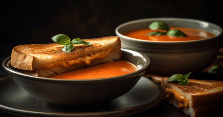 Grilled Cheese And Tomato Soup