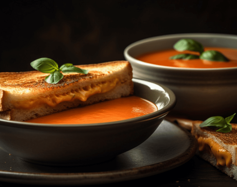 Grilled Cheese And Tomato Soup