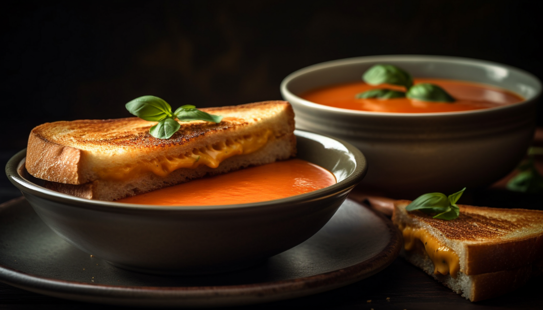 Grilled Cheese And Tomato Soup