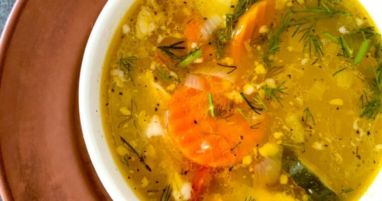 Winter Immunity-Boosting Chicken Bone Broth Soup