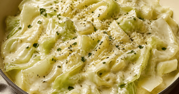 Creamy Cabbage Alfredo Recipe (The Viral Low-Carb Recipe)