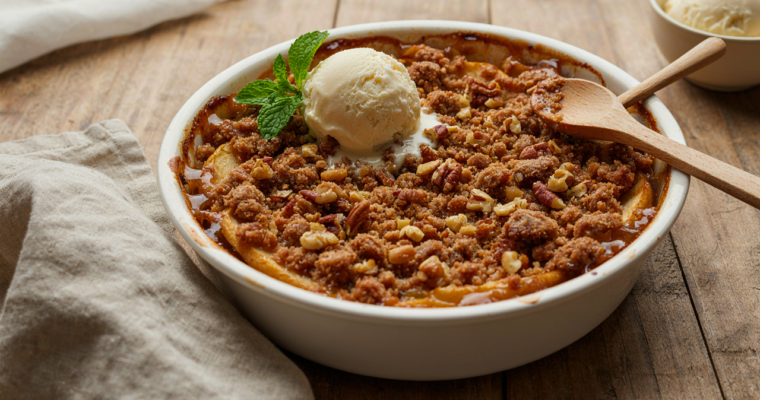 Easy Apple Crisp Recipe with Crunchy Oat Topping