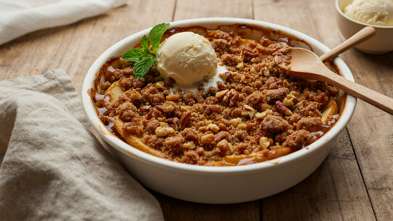 Easy Apple Crisp Recipe with Crunchy Oat Topping