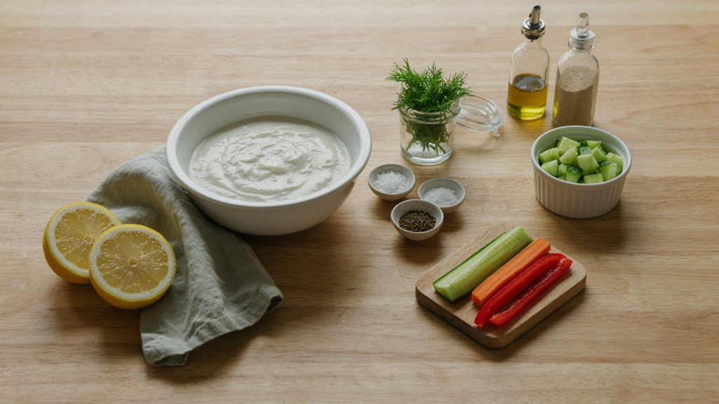 Cucumber and Herb Cottage Cheese Dip