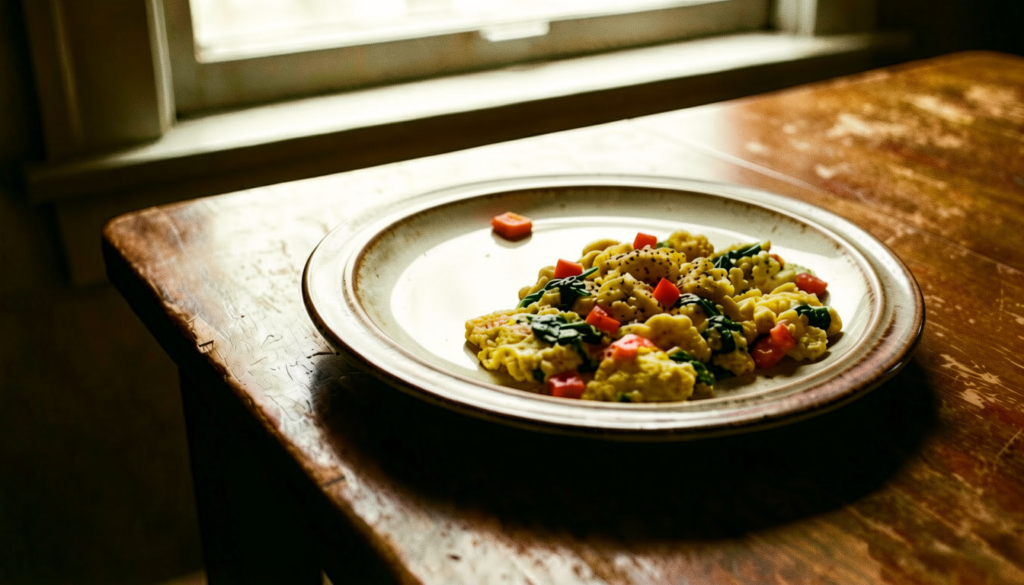 Cottage Cheese and Egg Breakfast Scramble
